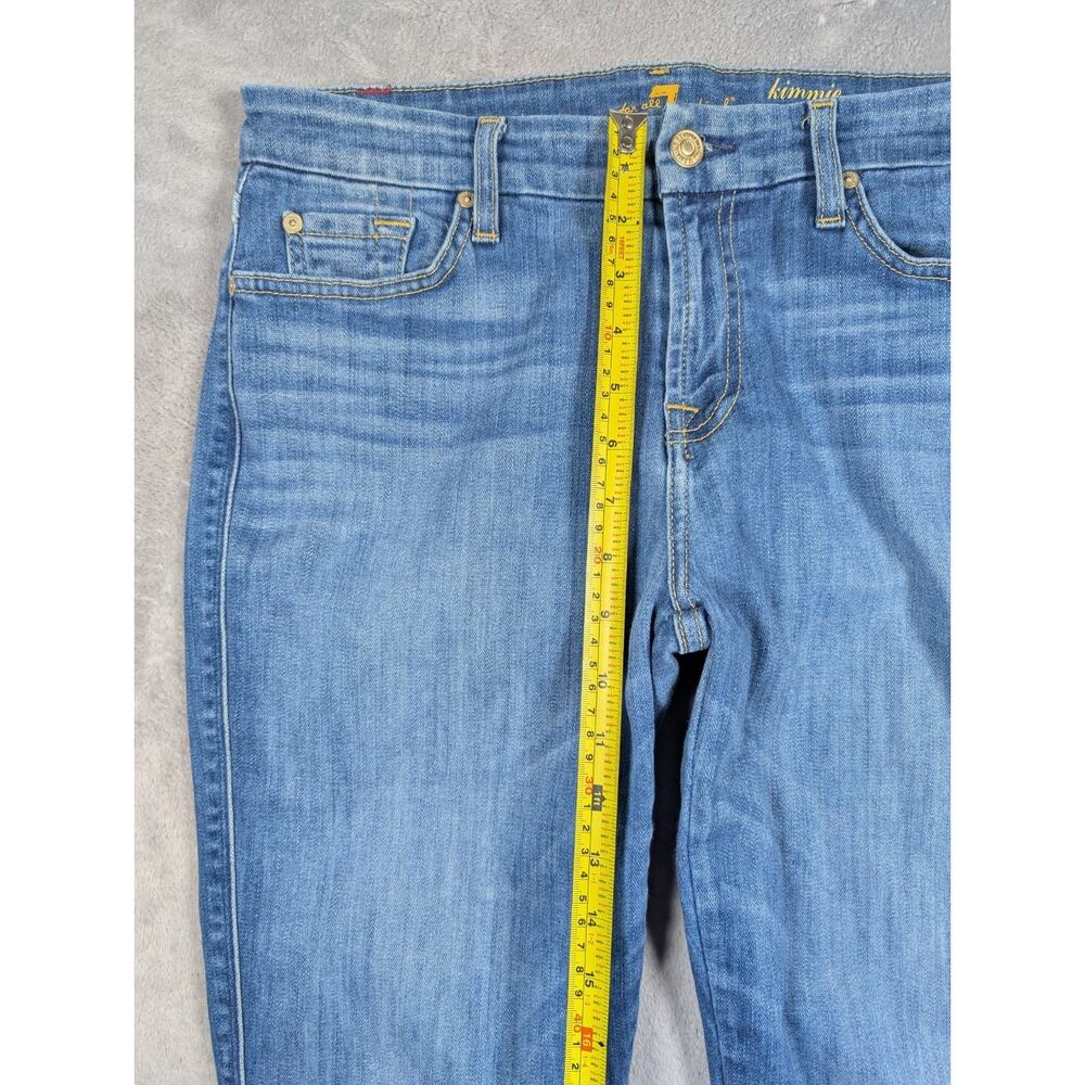 7 For All Mankind Kimmie Straight Leg Jeans Womens Size 30 Waist Casual Mid Rise - Picture 5 of 10